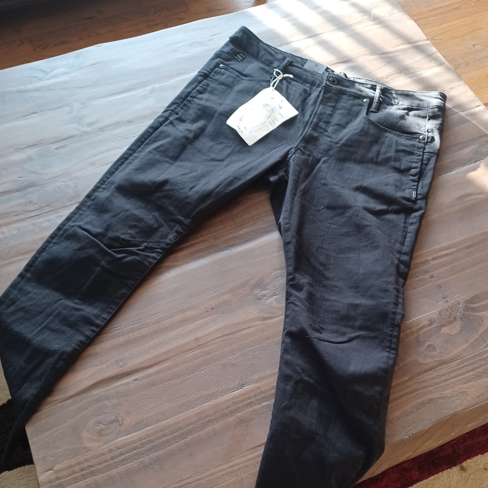 G Star Men's D-Staq jeans black sz 36×32 NWT